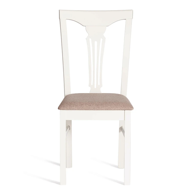 Стул - Гермес/Hermes, дерево гевея, 43х49х94см, Ivory white, ткань серая (TM-164) | изображение 4