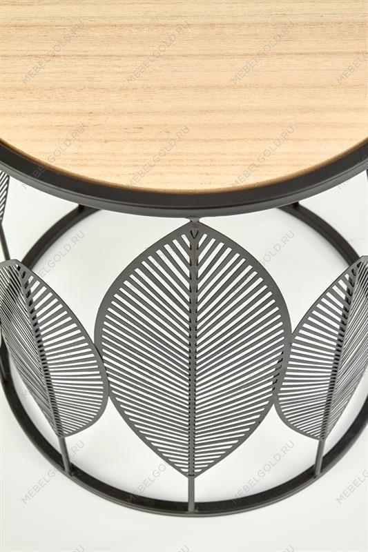 Комплект Halmar FOLLA, 2 стола журнальных (натуральный/черный) | изображение 3