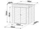 Сарай пластиковый Black Fox Artisan 3.2 м2 (1.9 x 1.91 м) | изображение 4