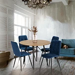 Стул обеденный Asti, велюр, 47х54х86, Blue (синий) | изображение 9