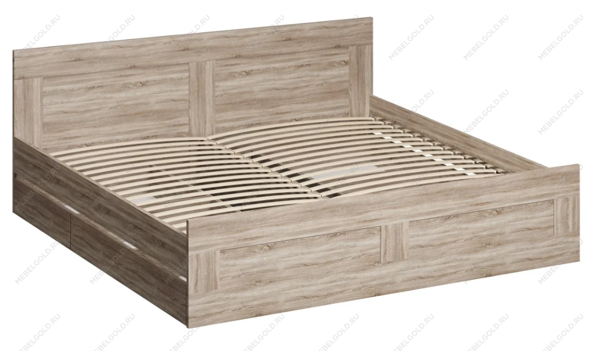 БРИМНЭС / СИРИУС кровать двойная ИКЕА / IKEA 200х200 сонома