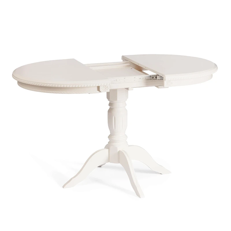 Стол STEFANO, бук, мдф, 100+30x80x77см, Ivory white | изображение 5