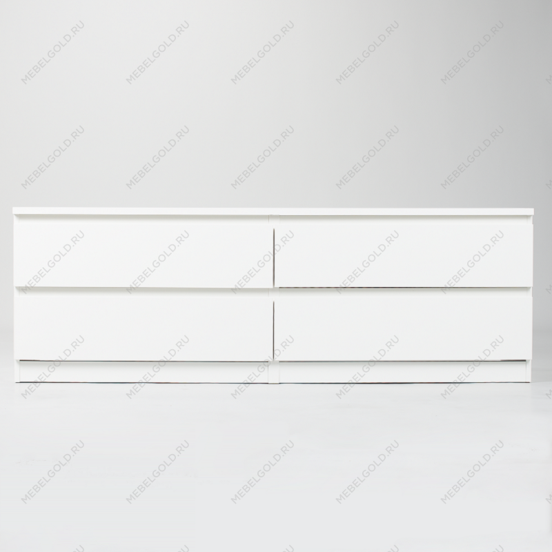 МАЛЬТА комод ИКЕА / IKEA 4 ящика 160х54 белый | изображение 2