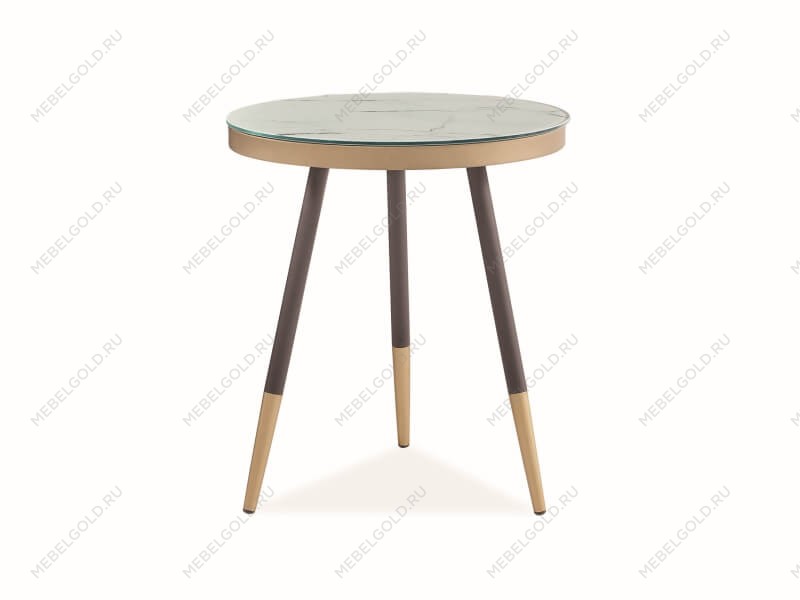 Стол журнальный Signal VEGA C (мраморный эффект/черный)