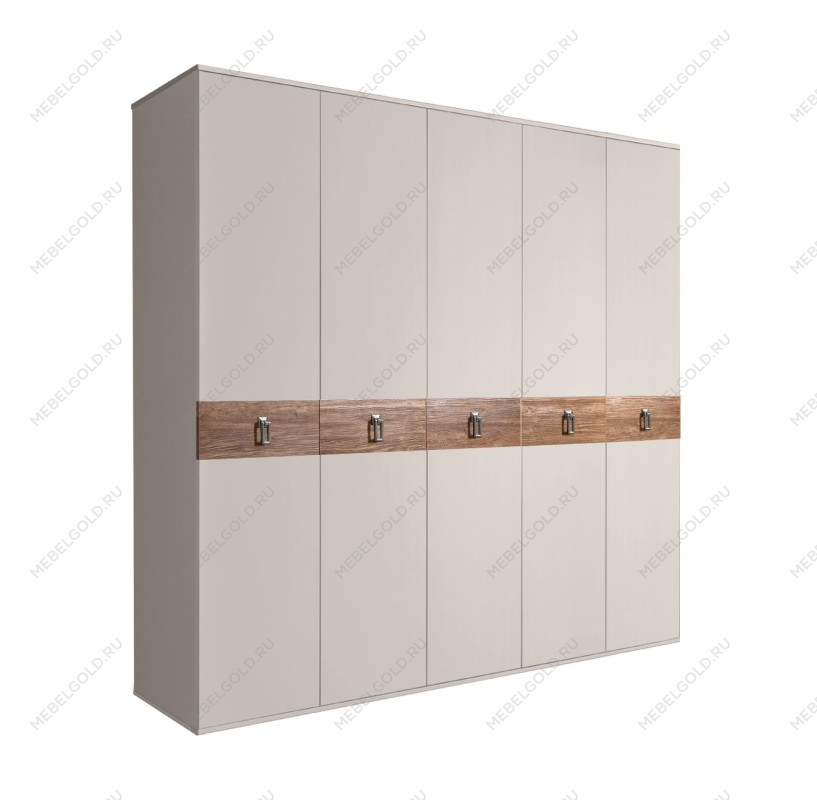 Шкаф 5-ти дв. Bogemia Wood Fa (Шелк/Хром) БМШ2/5(Wo)