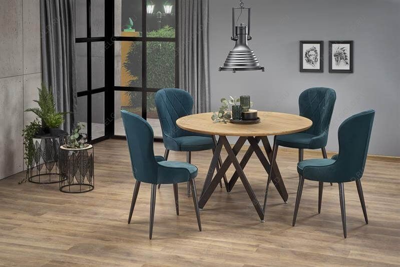 Стол обеденный Halmar MOZAMBIK (дуб золотой/черный) | изображение 9