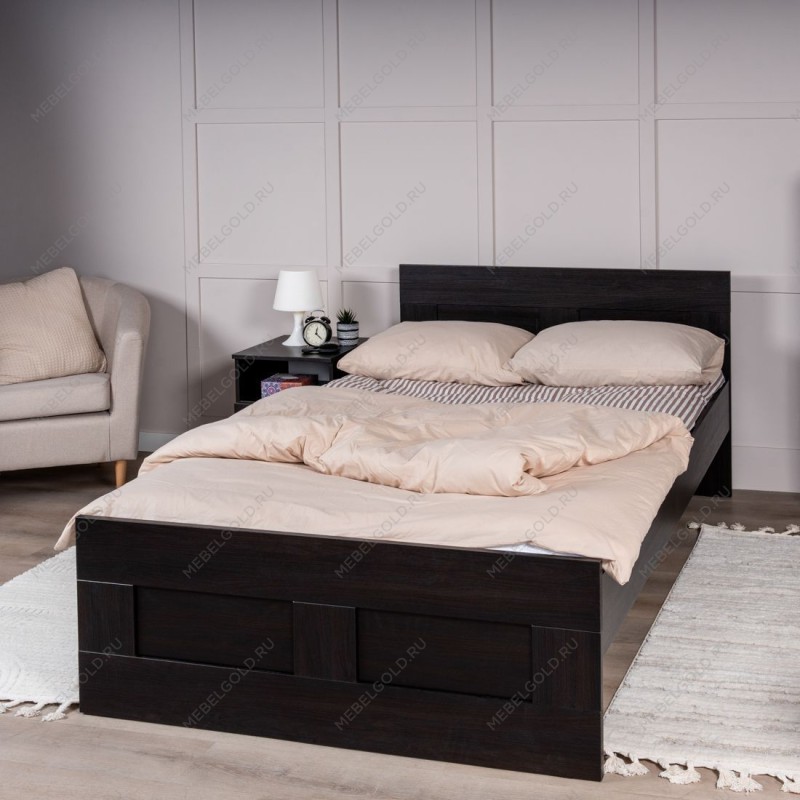 БРИМНЭС / СИРИУС кровать двойная ИКЕА / IKEA 120х200 Дуб Венге | изображение 5