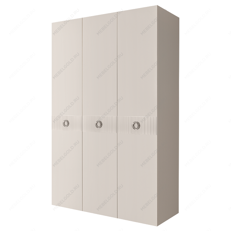 Шкаф 3-х дверный Bogemia Fillini (Слоновая кость/Хром) БМШ2/3(Fi)