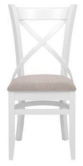 Стул Хью (Белая эмаль/бежевый М02)