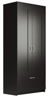 БРИМНЭС / СИРИУС Шкаф ИКЕА / IKEA комбинированный 2 двери и 1 ящик Дуб Венге