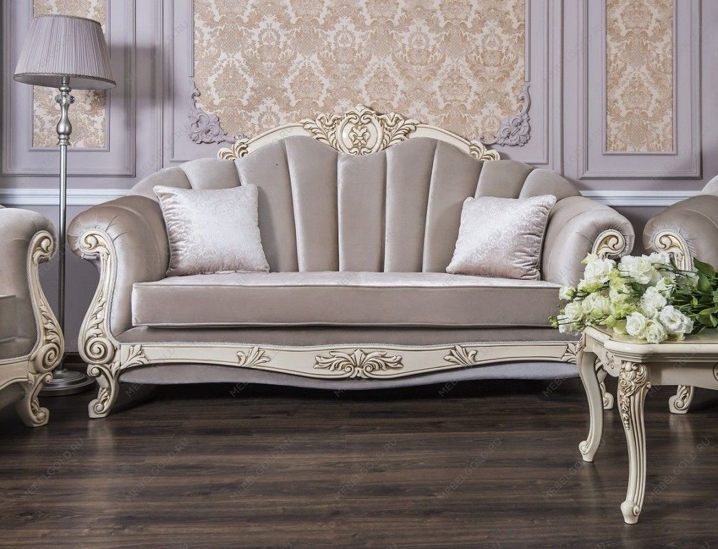 Диван Марселла 3х местный крем глянец | изображение 4