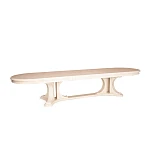 Стол VERSAL овальный, бук, мдф, 300 (350/400) х 110 х 78 см, бежевый патина | изображение 7