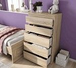 КАСТОР (KULLEN) комод ИКЕА / IKEA 5 ящиков сонома | изображение 6