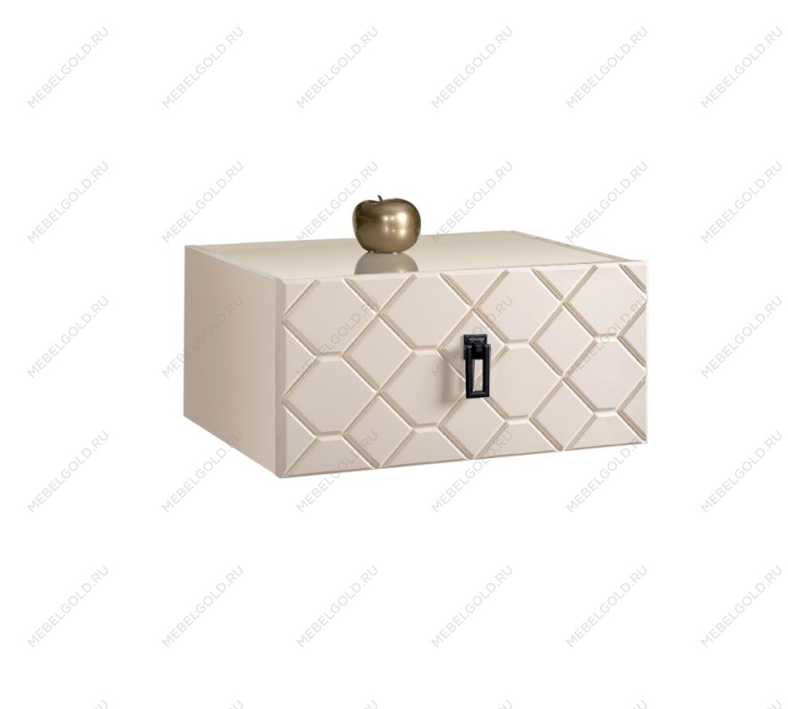 Тумба прикроватная Bogemia Fly Farfalle (Слоновая кость) (Lakobel/Черный) БМТП-1