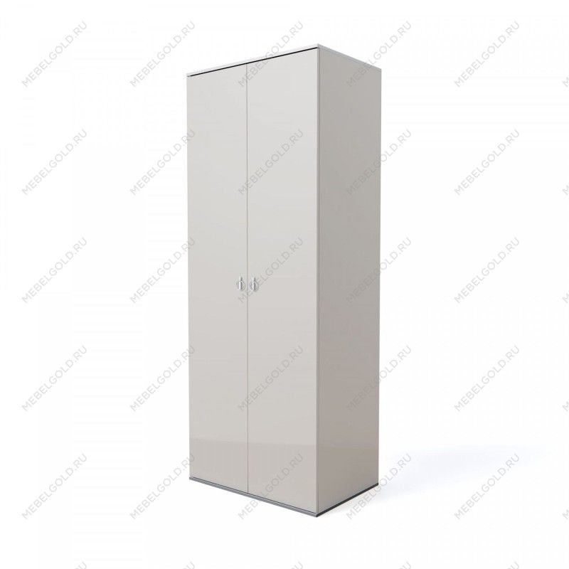 Шкаф 2-х дверный Римини (Слоновая кость/Серебро) РМШ2/2