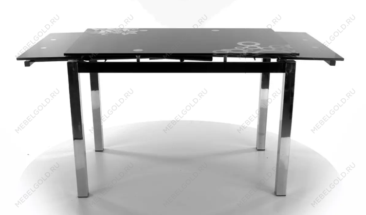 Стол обеденный Signal GD-017 110 раскладной (черный) | изображение 1