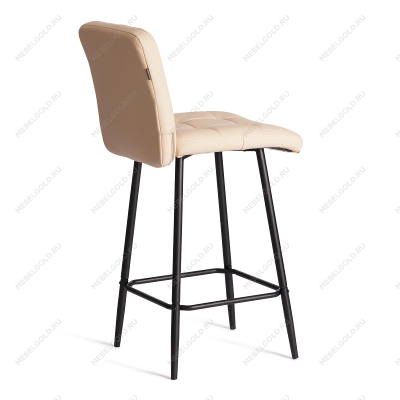 Полубарный стул Medeo/Медео, экокожа, бежевый, 42х56х102 см | изображение 2