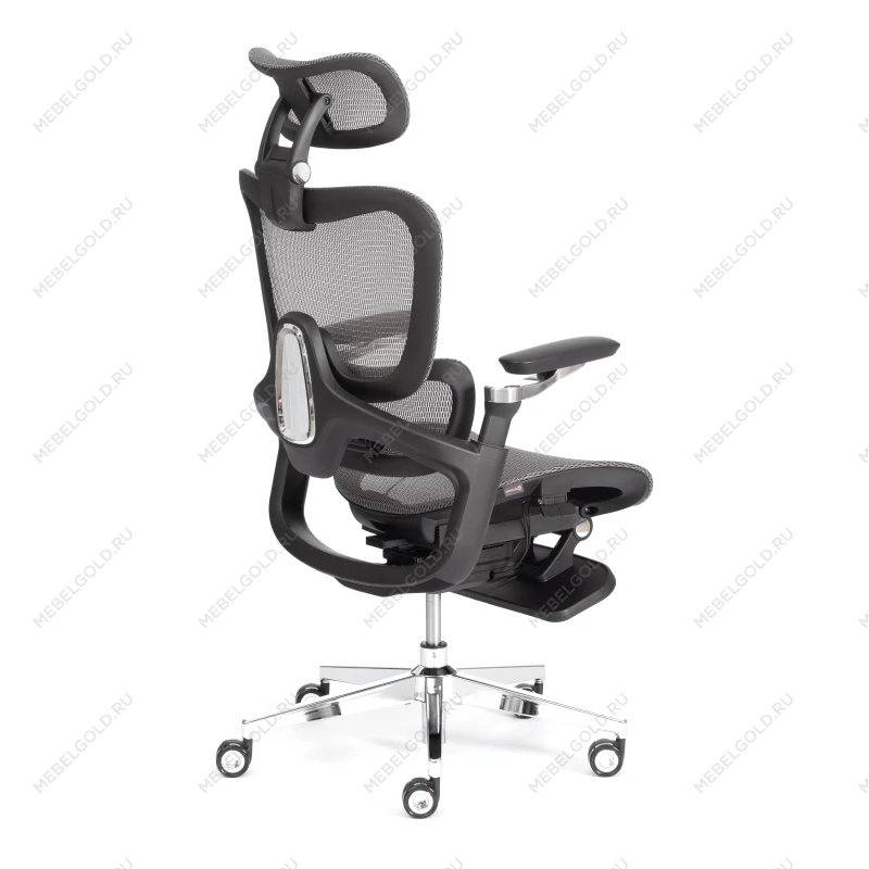 Компьютерное кресло Sakura, сетка, серый | изображение 4