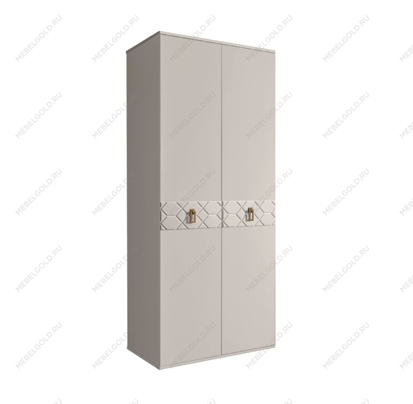 Шкаф 2-х дверный Bogemia Farfalle (Шелк/Золото) БМШ2/2(Fa)