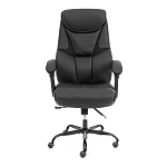 Кресло Cambridge metalBL, кож/зам/ткань, черный/черный, 36-6/11 | изображение 5