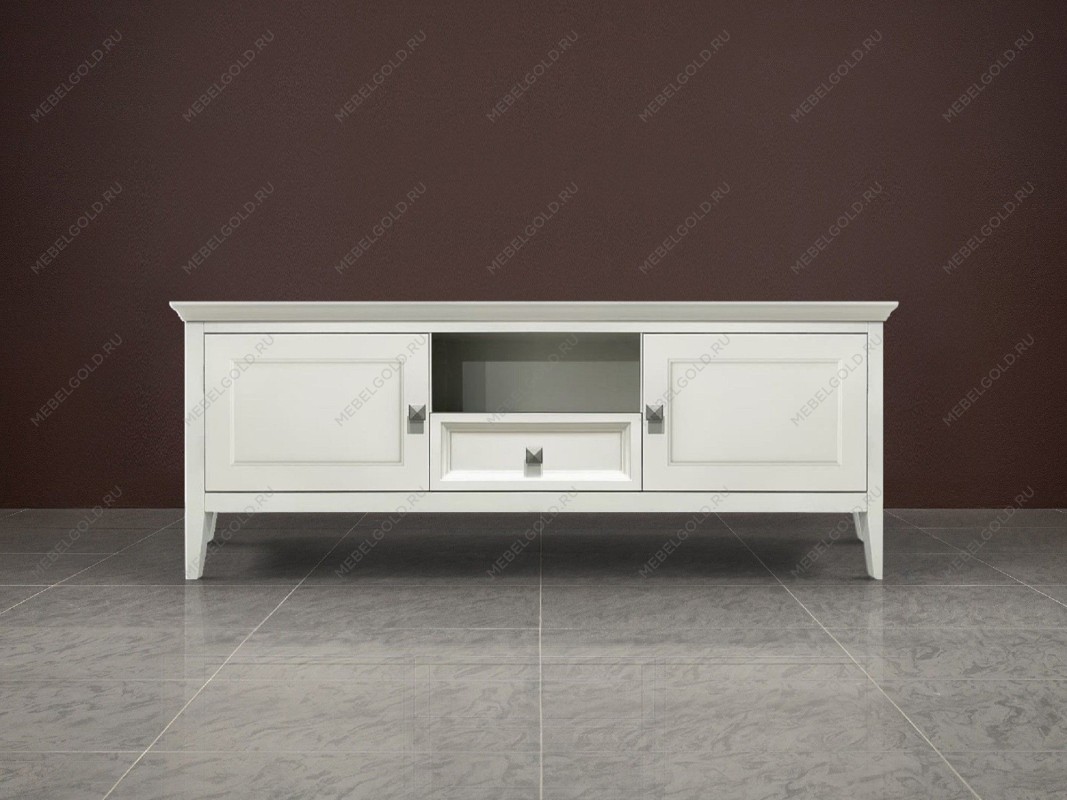 Тумба ТВ малая 1 ящик 2 дверцы Manhattan (Молочный) | изображение 1