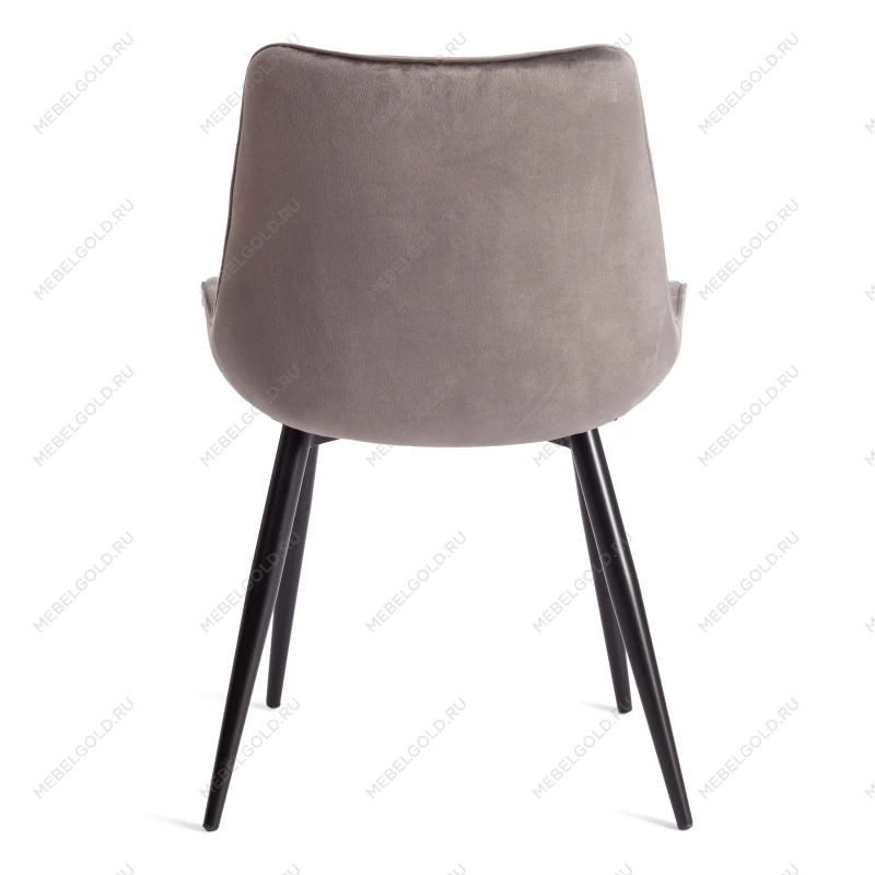 Стул ABRUZZO ( mod. 8060 ), металл/велюр, 54 х 62 х 83 см, светло-серый (HLR 24)/черный | изображение 3