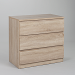 МАЛЬТА комод ИКЕА / IKEA 3 ящика 80х76 сонома | изображение 1
