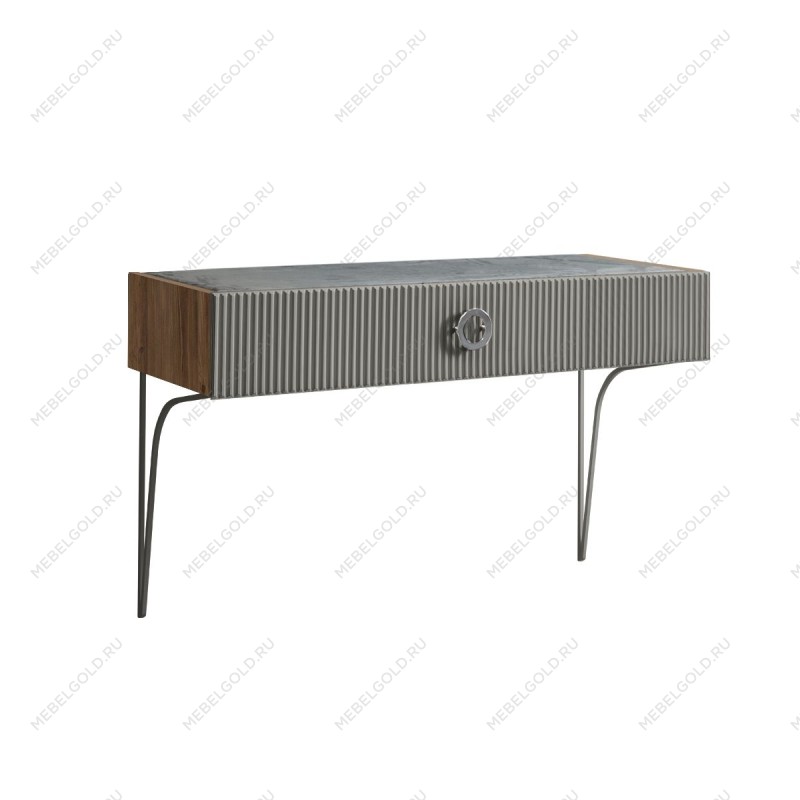 Стол туалетный Bogemia Woodline Fi (Серый) (Novabuk/Хром) БМСТ-1