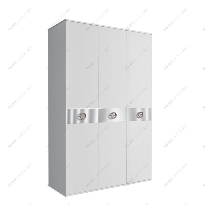 Шкаф 3-х дверный Bogemia Fillini (Белый/Хром) БМШ2/3(Fi)