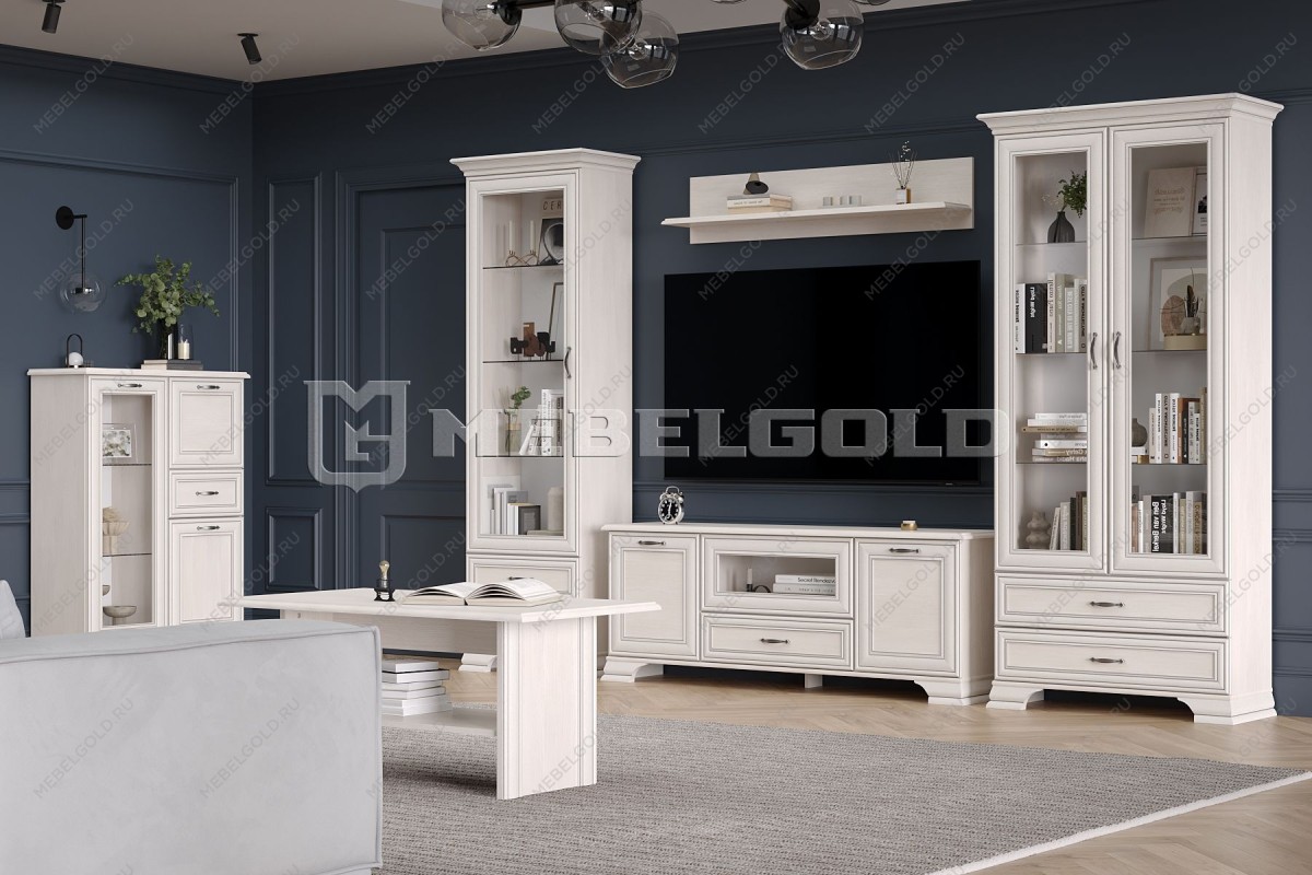 Тумба Тиффани 1V2D1S вудлайн кремовый | изображение 4