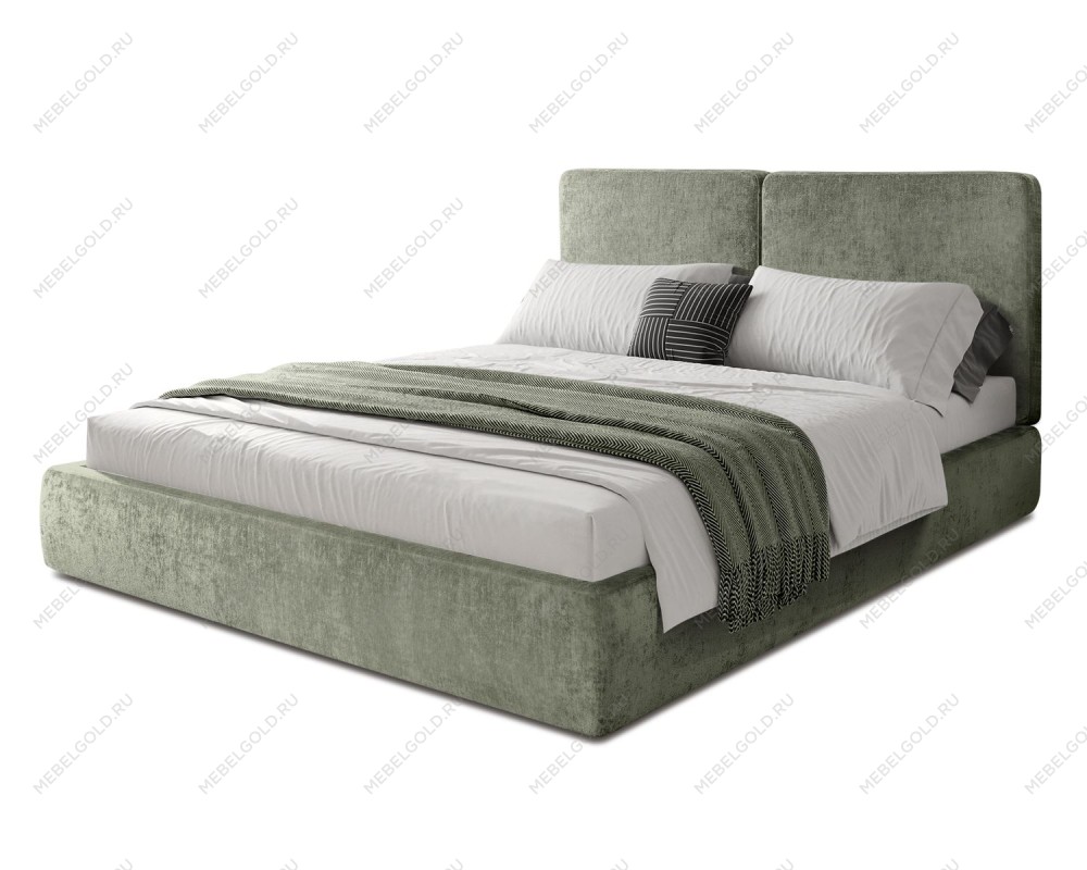 Кровать Natura 1.6 м, с подъемным механизмом Шенилл (Monblan) 530, НТКР-1[3]