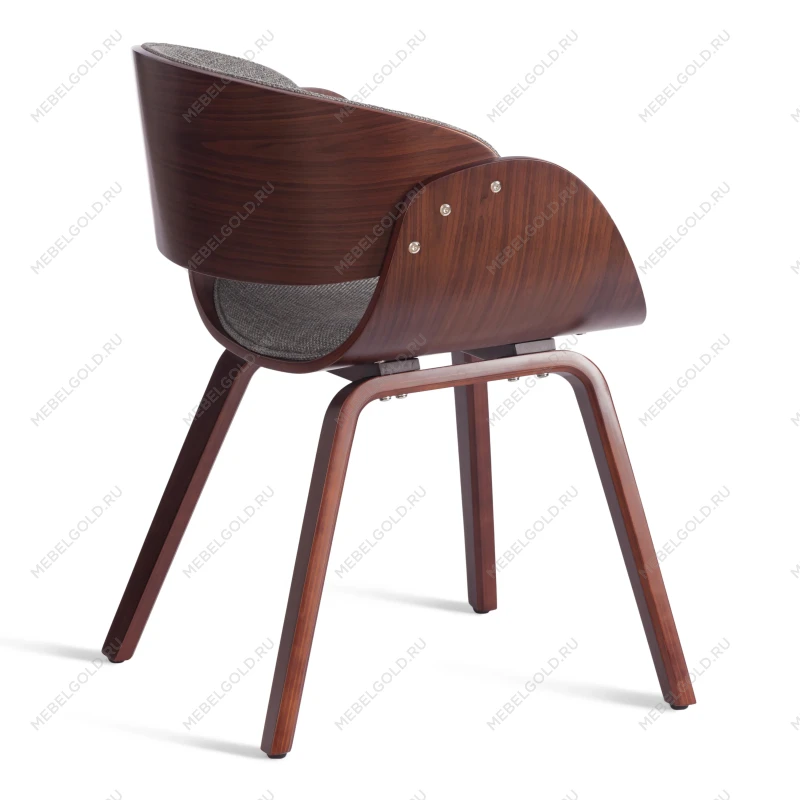 Стул LANDO (mod.8036), дерево / ткань, 59х53х75 см, орех/серый, Aimcasa 28 | изображение 2