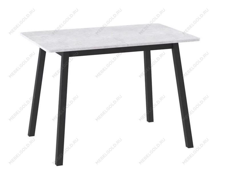 Стол Бриз (R)-94 раздвижной (Серый сланец/черный) 94(126)х64