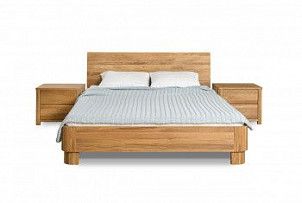 Кровать Норд, без основания, без матраса, (1800x2000), бейц-масло
