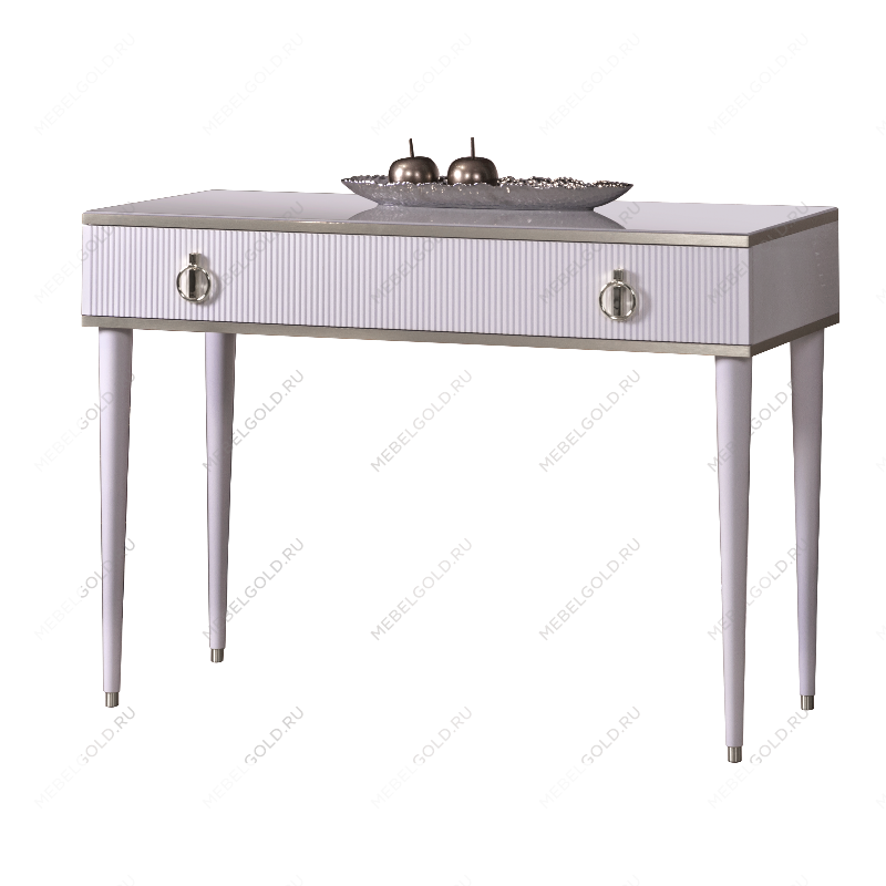Лобня - Стол туалетный Римини СОЛО (белый серебро) РМСТ-1 (s)