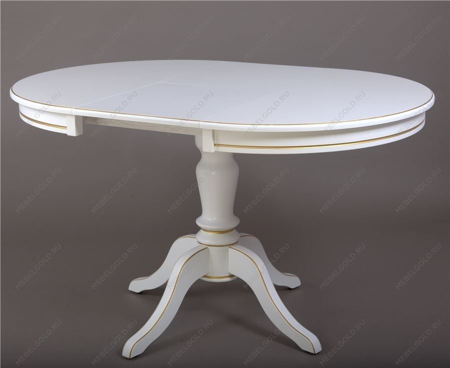 Стол Эгина (Белый/патина золото) | изображение 1