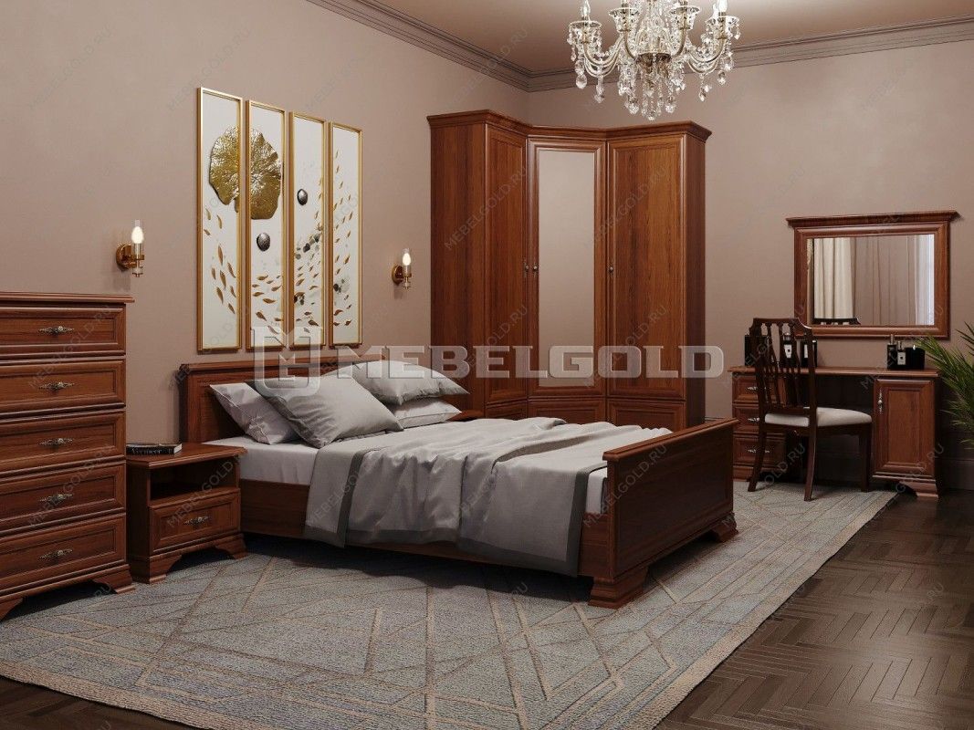 Спальня Кентаки каштан 9