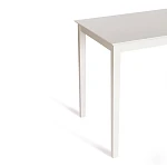 Обеденный комплект Хадсон (стол + 4 стула)/Hudson Dining Set, дерево гевея/мдф, стол: 110х70х75см / стул: 44х42х89см, ivory white (слоновая кость), ткань кор.-зол | изображение 2