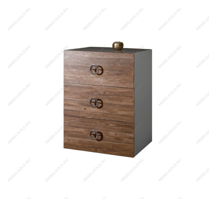 Комод Bogemia Fly Wood Fi (Серый) (Lakobel/Хром) БМКМ-1