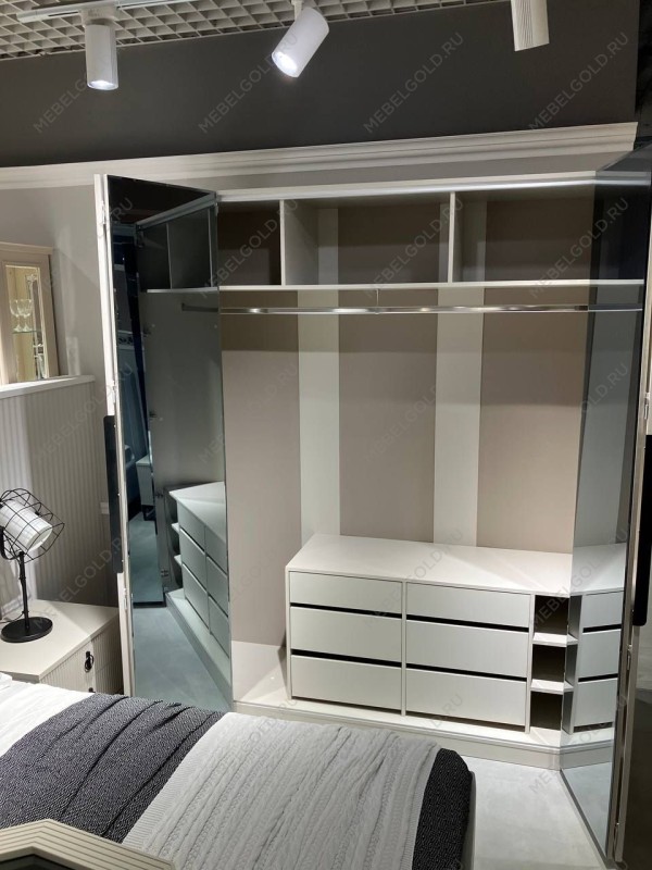 Шкаф Стелла 4-дверный светло серый камень | изображение 8