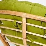 Кресло Papasan c подушкой, ремешками, Натуральный, флок | изображение 2