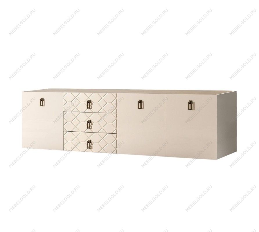 Комод 2.1м Bogemia Fly Farfalle (Слоновая кость) (Novabuk/Черный) БМКМ-5