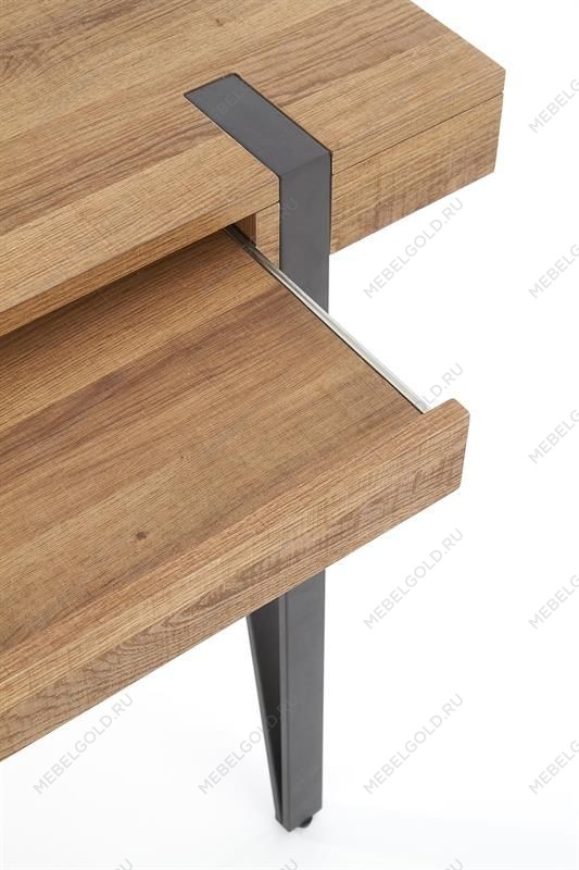 Стол компьютерный Halmar B-39 (орех медовый/черный) | изображение 8