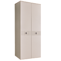 Шкаф 2-х дверный Римини СОЛО (Бежевый/Серебро) РМШ2/2(s)