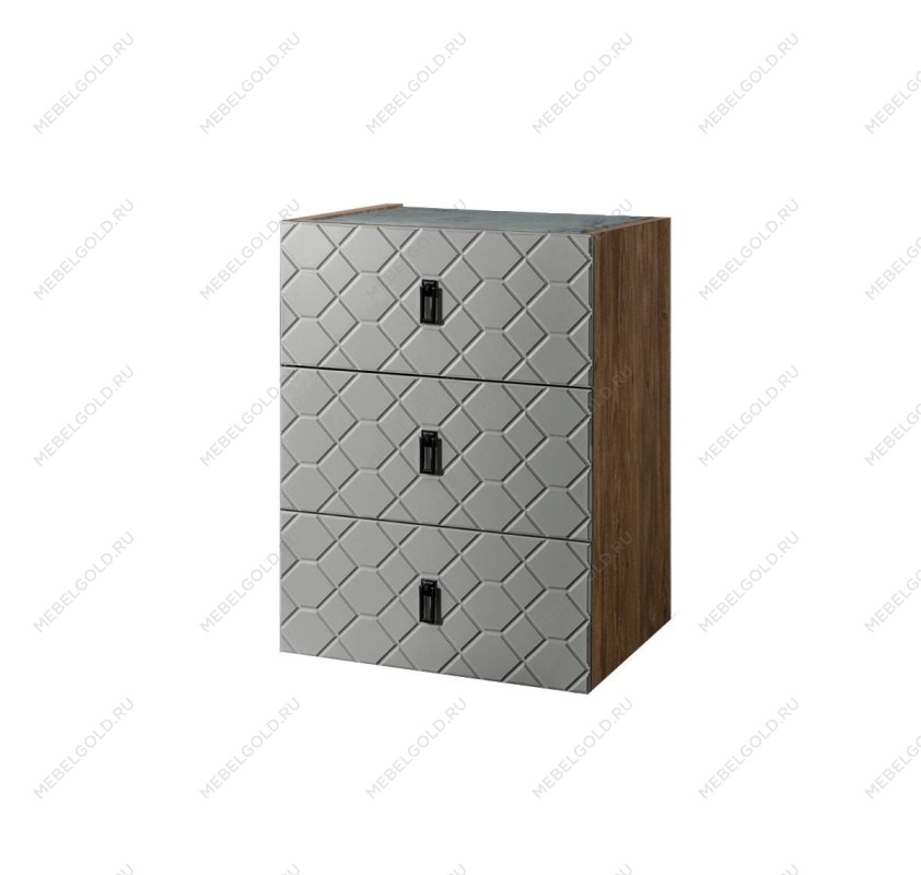 Комод Bogemia Woodline Fly Fa (Серый) (Novabuk/Черный) БМКМ-1