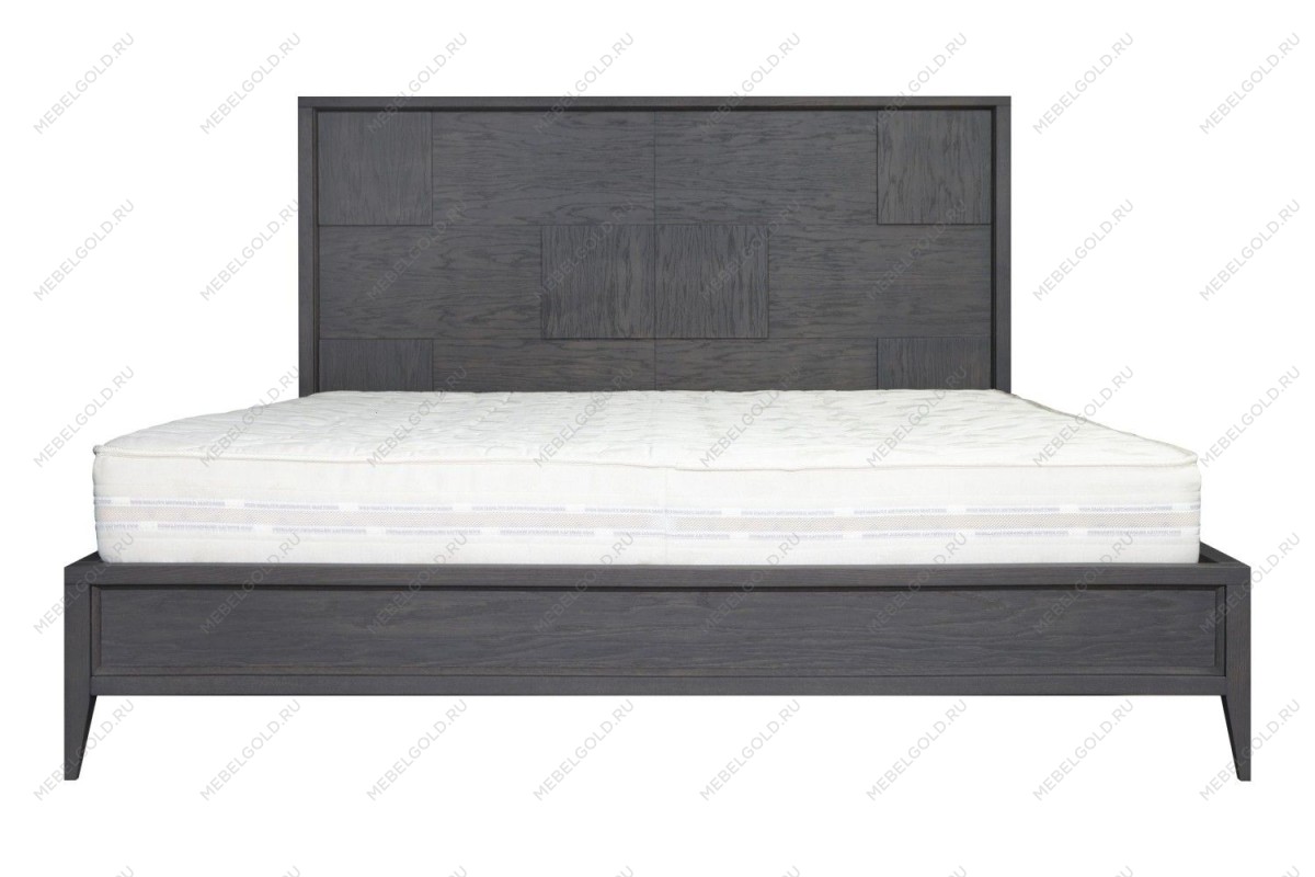Кровать двуспальная Сидней 160х200, дуб графит