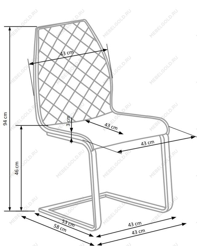 Стул кухонный Halmar K265 (коричневый/дуб медовый) | изображение 4