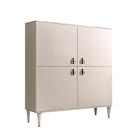 Пенал 4 двери Римини (Бежевый/Серебро) РМП-3