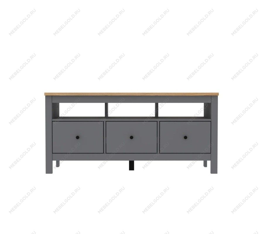 САГА тумба 3 ящика серая/ясень | изображение 1