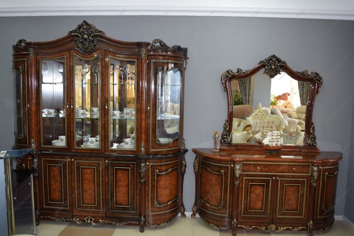 Сервант Джоконда 5-ств корень дуба глянец | изображение 4